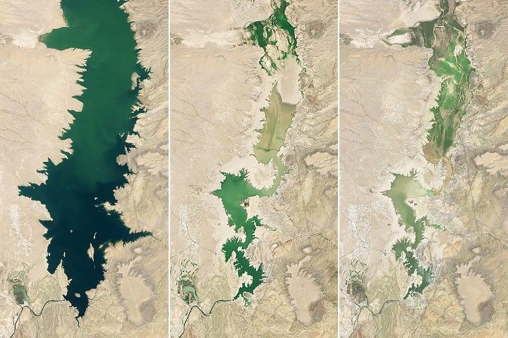 Elephant Butte Reservoir Runs Low