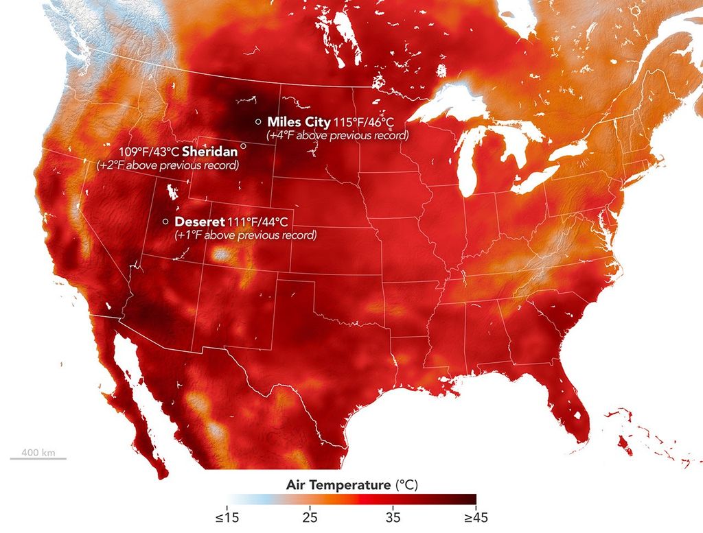 Heat Dome Broils the Western U.S. - NASA Science