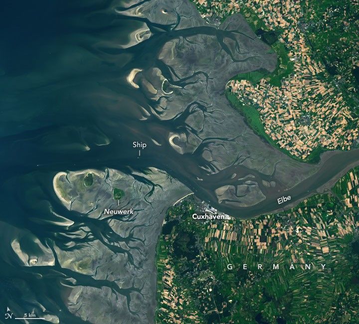 How the Tide Turns at the Mouth of the Elbe