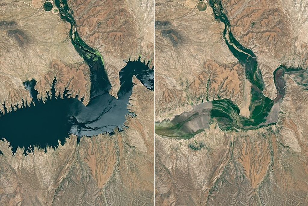 Low Water at San Carlos Reservoir
