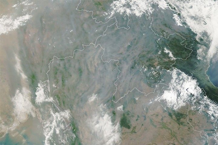 nasa.gov - Lauren Dauphin - Smoke Shrouds Northern Thailand - NASA Science