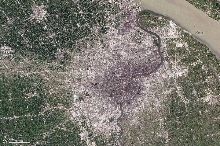 Image of Shanghai, China from May 5, 1994