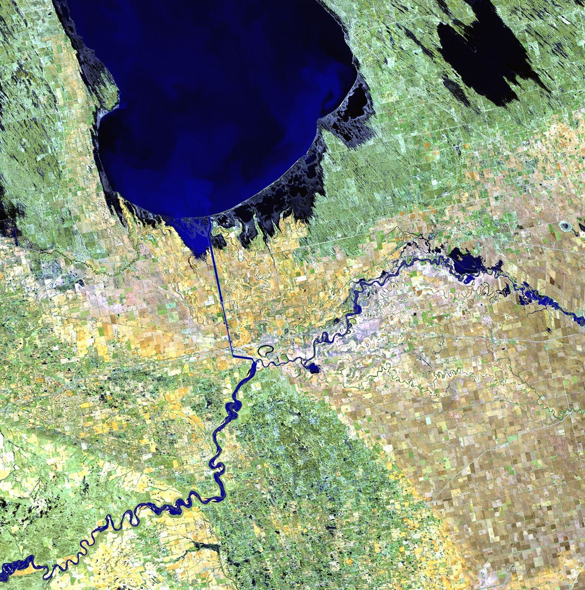 The Portage Diversion system was built in 1970 to divert water from the Assiniboine River to an 18-mile channel which empties into Lake Manitoba. The channel was kept open during the latter half of May 2011 to prevent flooding in the urban Winnipeg area.