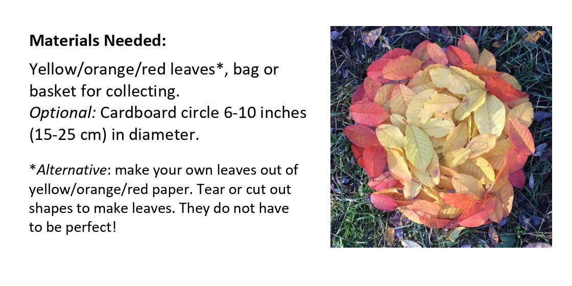 Make a Sun Out of Leaves Activity