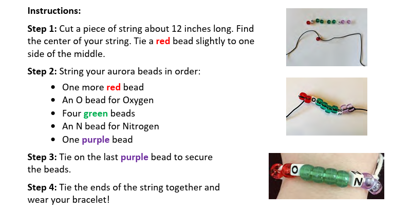 Make an Aurora Bracelet Activity