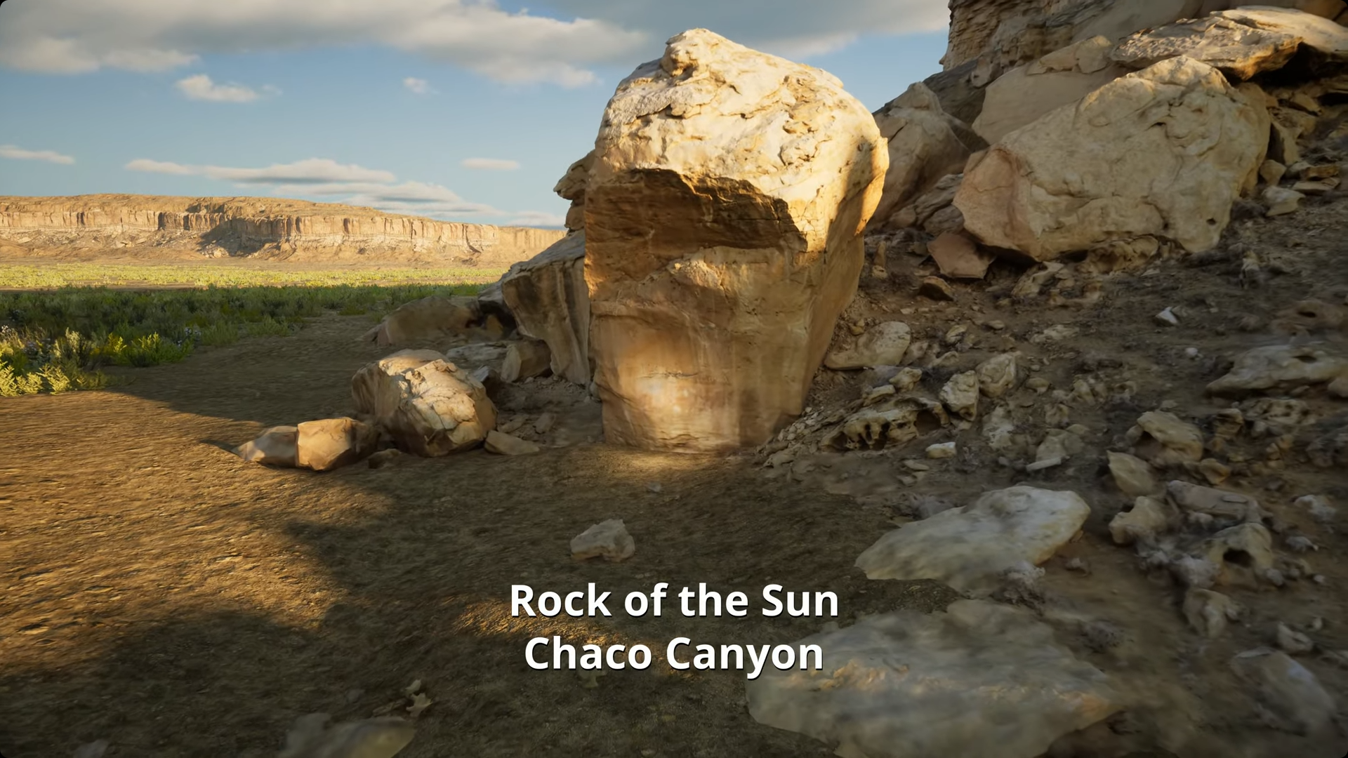 Rock of the Sun in Chaco Canyon Video