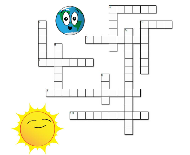 Earth’s Seasons and the Sun Crossword Puzzle
