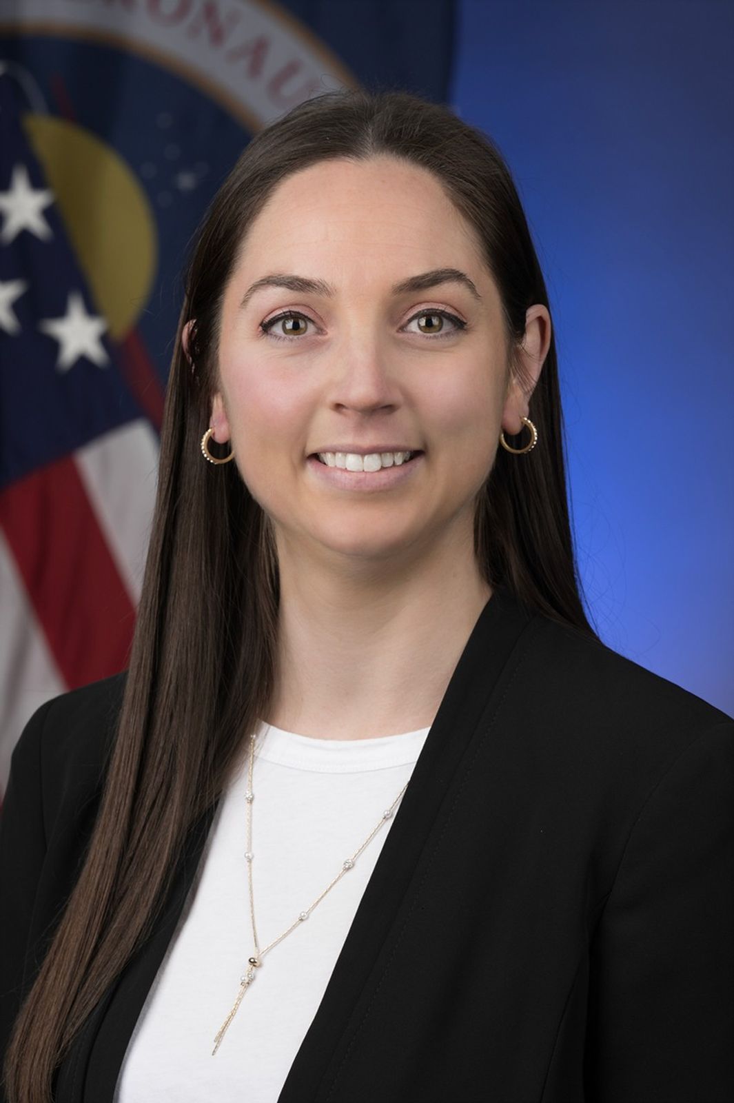Formal portrait Alyson M. Bergamini in the photo studio.