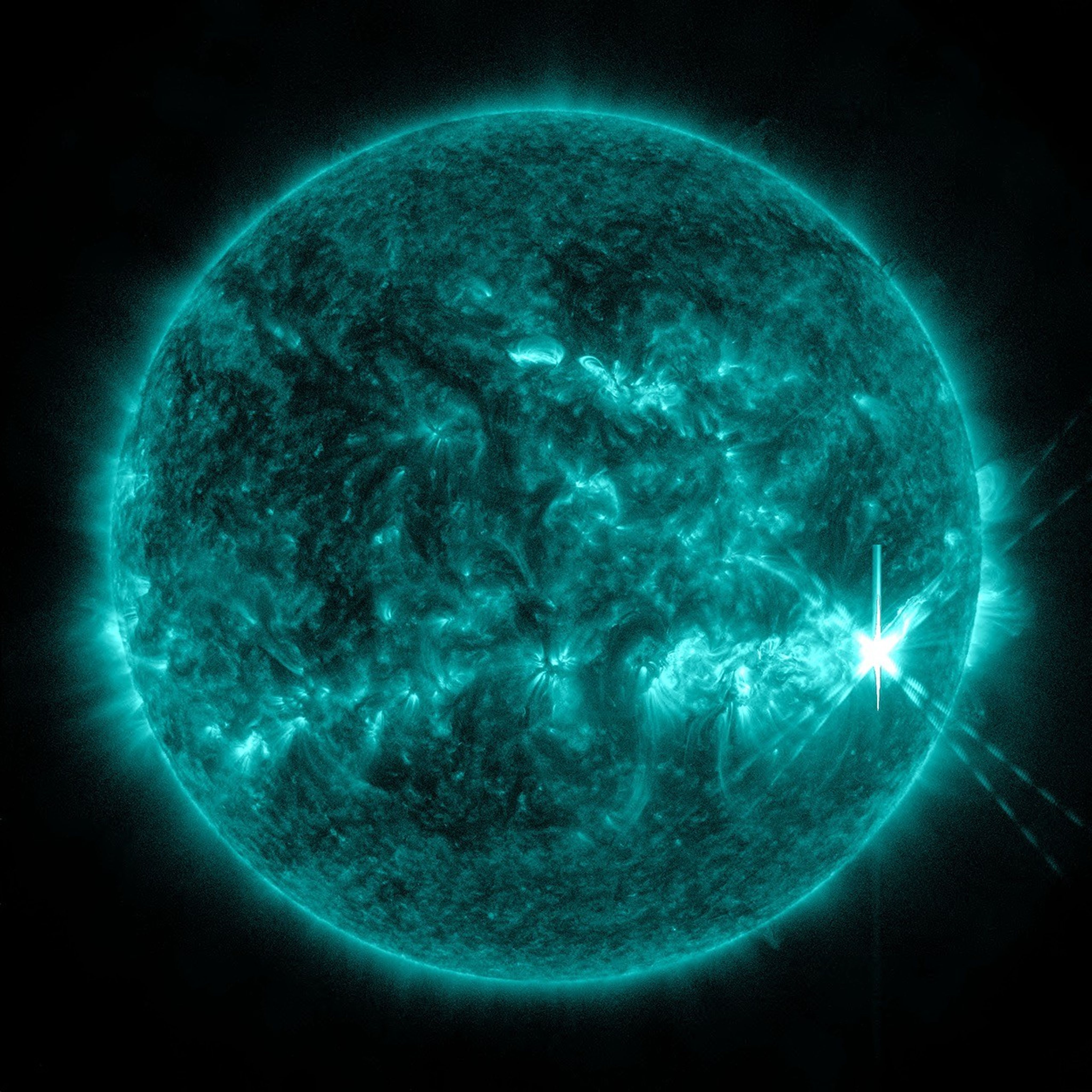 nasa.gov - Miles Hatfield - Strong Flare Erupts from Sun - NASA Science