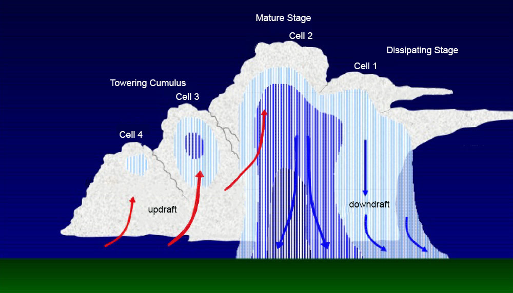 Multi-cell Thunderstorm