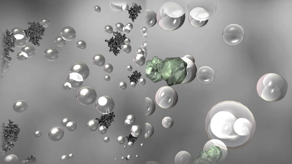 Human induced versus naturally occurring aerosols.