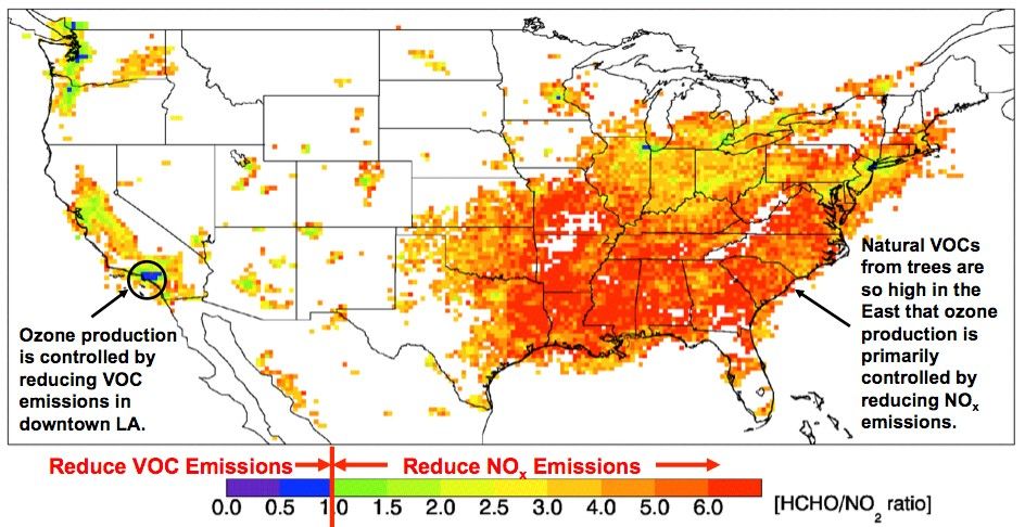 Aura OMI Air Pollution Controls for Summer Surface Ozone