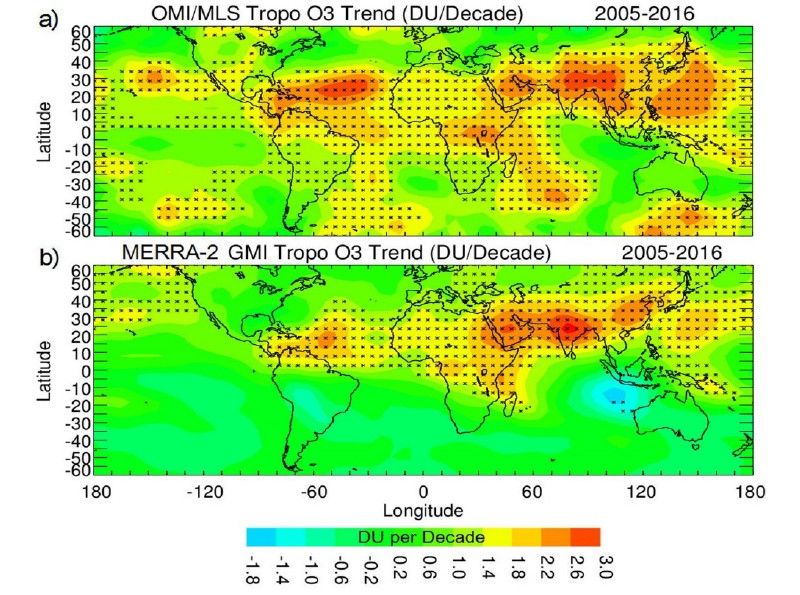 OMI tropospheric ozone