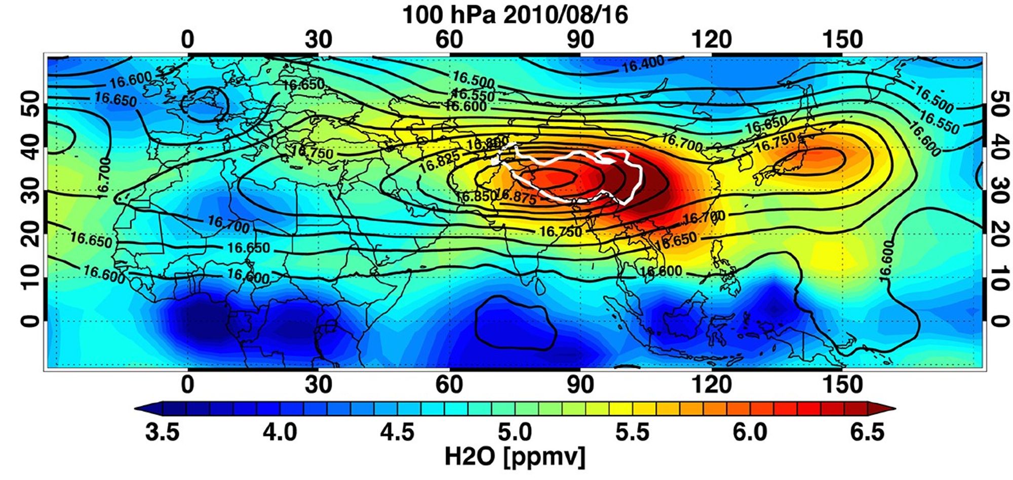 MLS measurements of water vapor