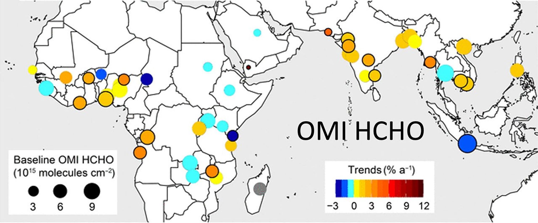 OM Nitrogen dioxide and formaldehyde measurements