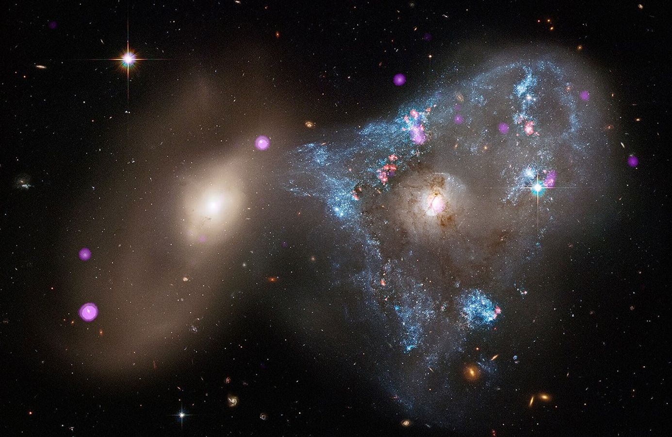 Interacting ring galaxy system Arp 143