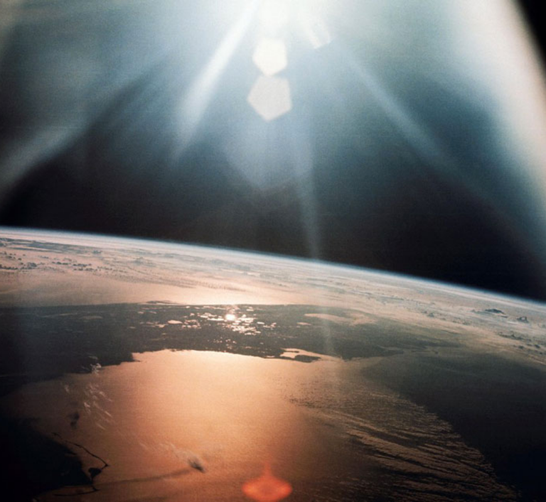Earth's atmosphere from outer space
