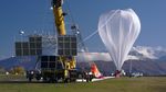 Photo of a scientific balloon inflating at  Wanaka Airport, New Zealand, on Tuesday, May 17