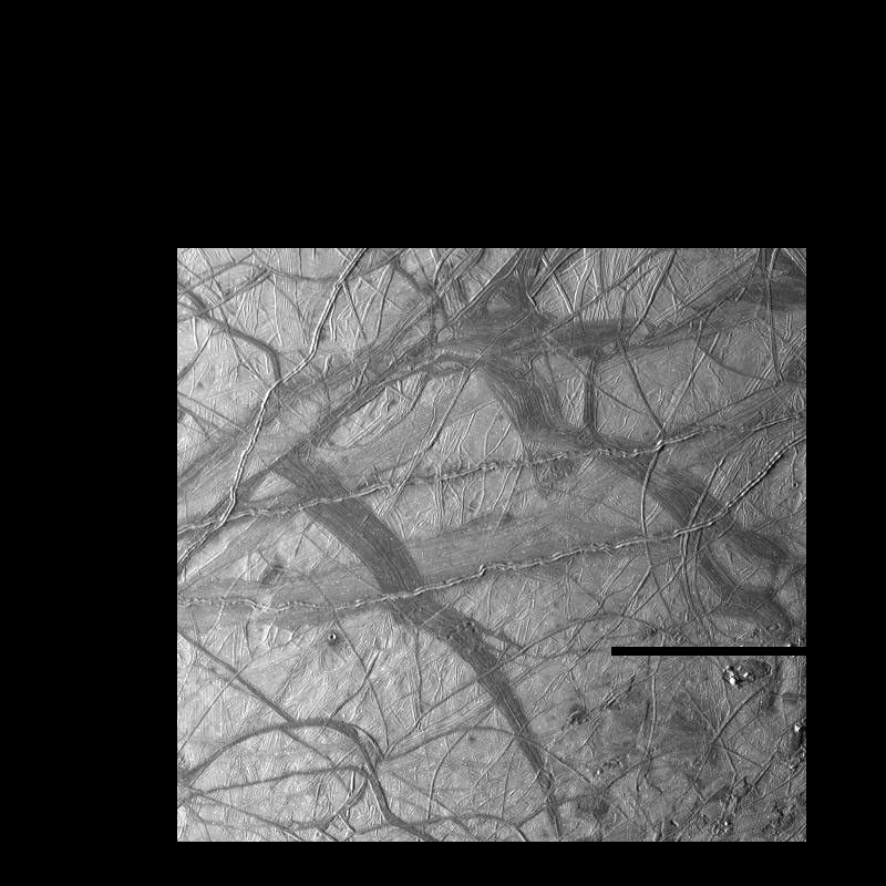 cracks and ridges on an icy surface