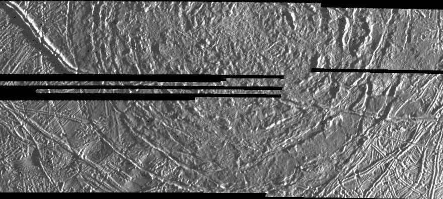 circular pattern on icy surface