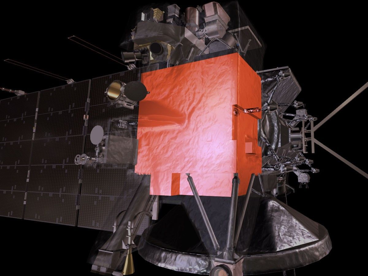 Image of Clipper model highlighting the electronics vault.