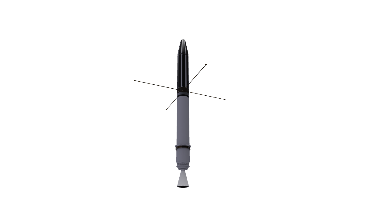 3D model of the Explorer 1 spacecraft.