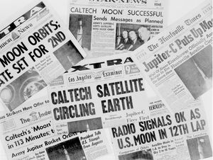 Explorer 1 is Front Page News
