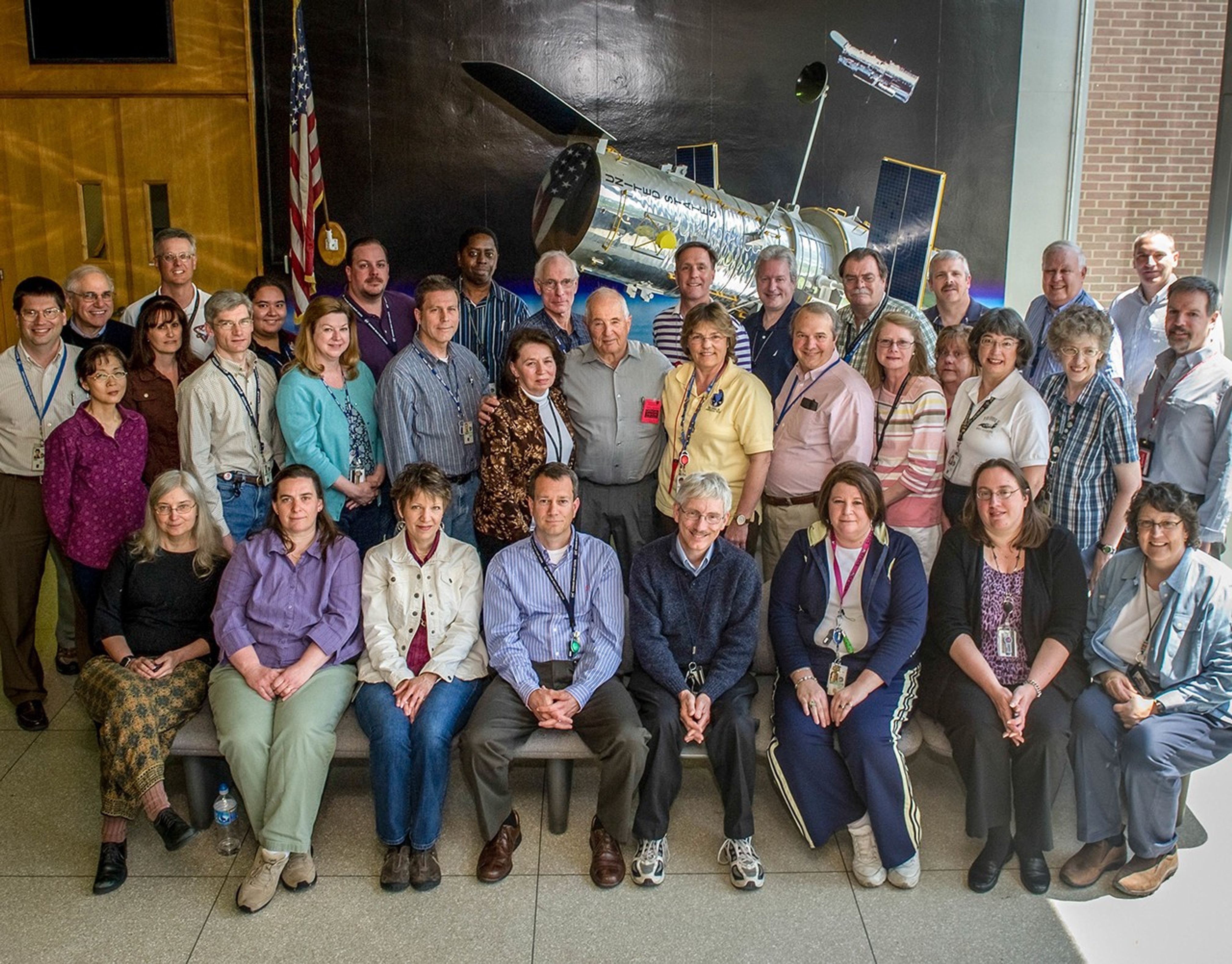 Apollo Astronaut Bill Anders Visits Hubble Control Center