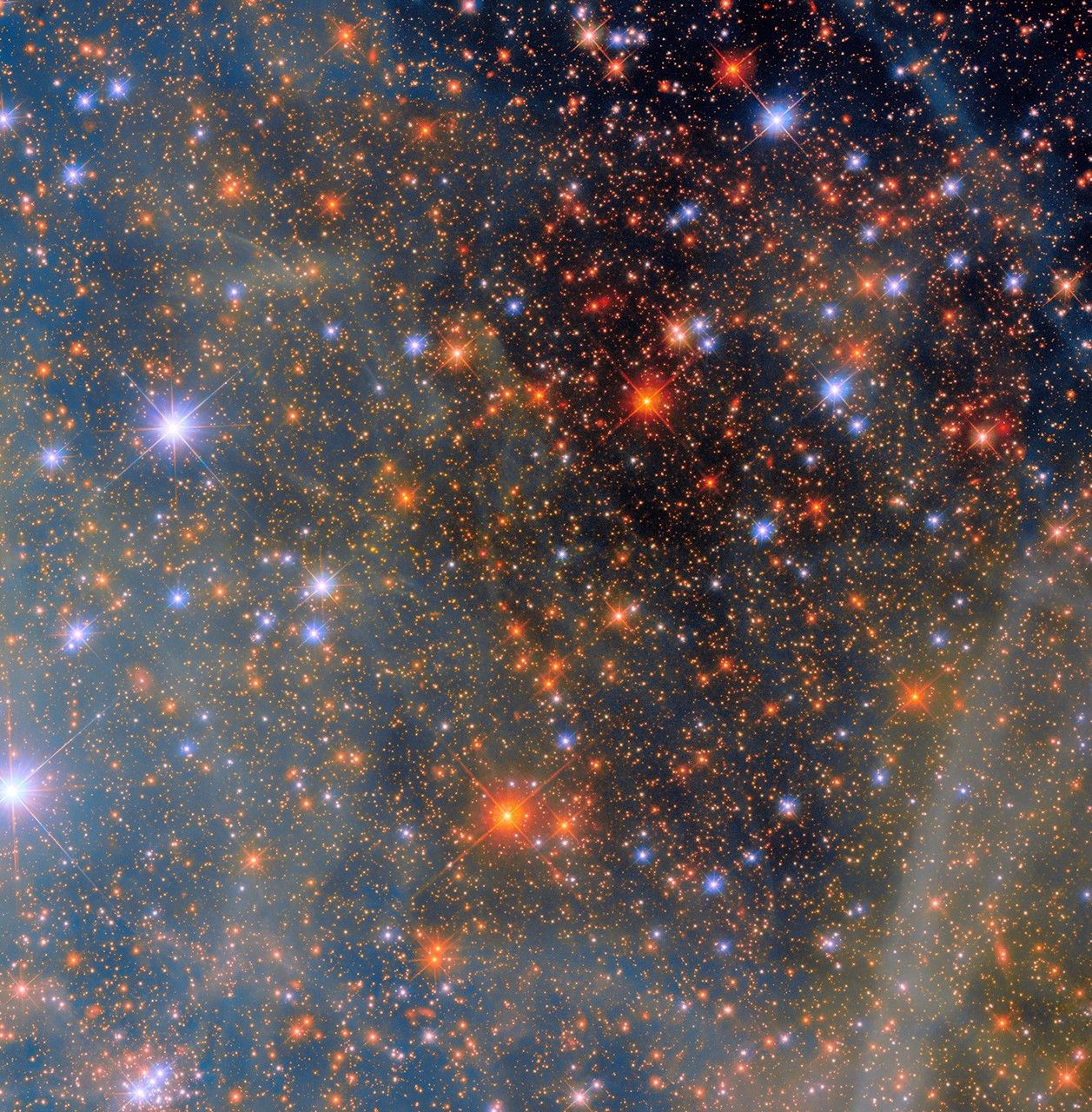 Hubble Captures a Neighbor’s Colorful Clouds