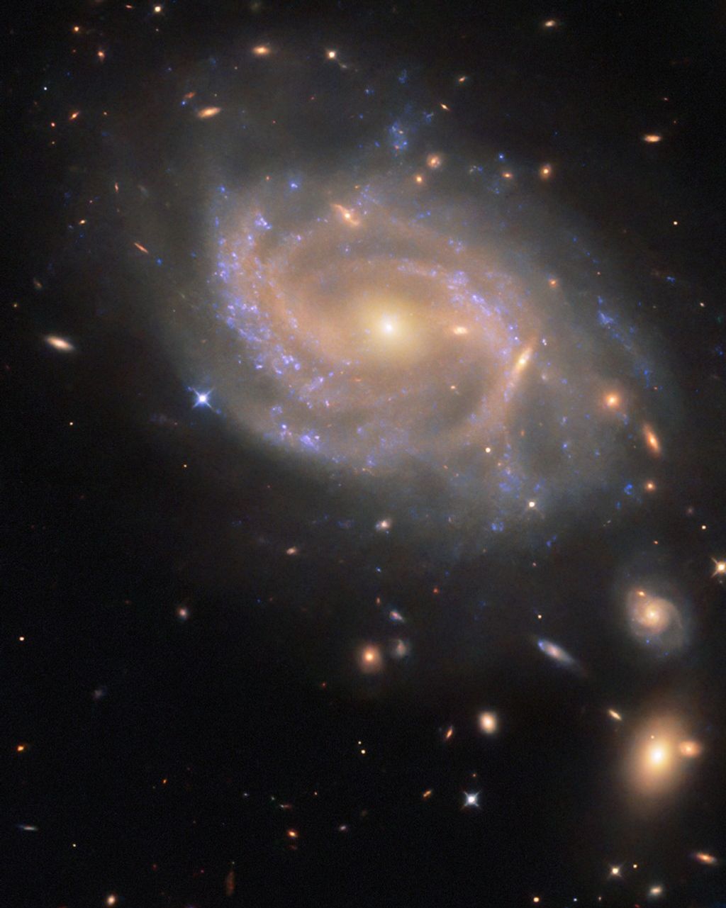 Hubble Spies Swirling Spiral