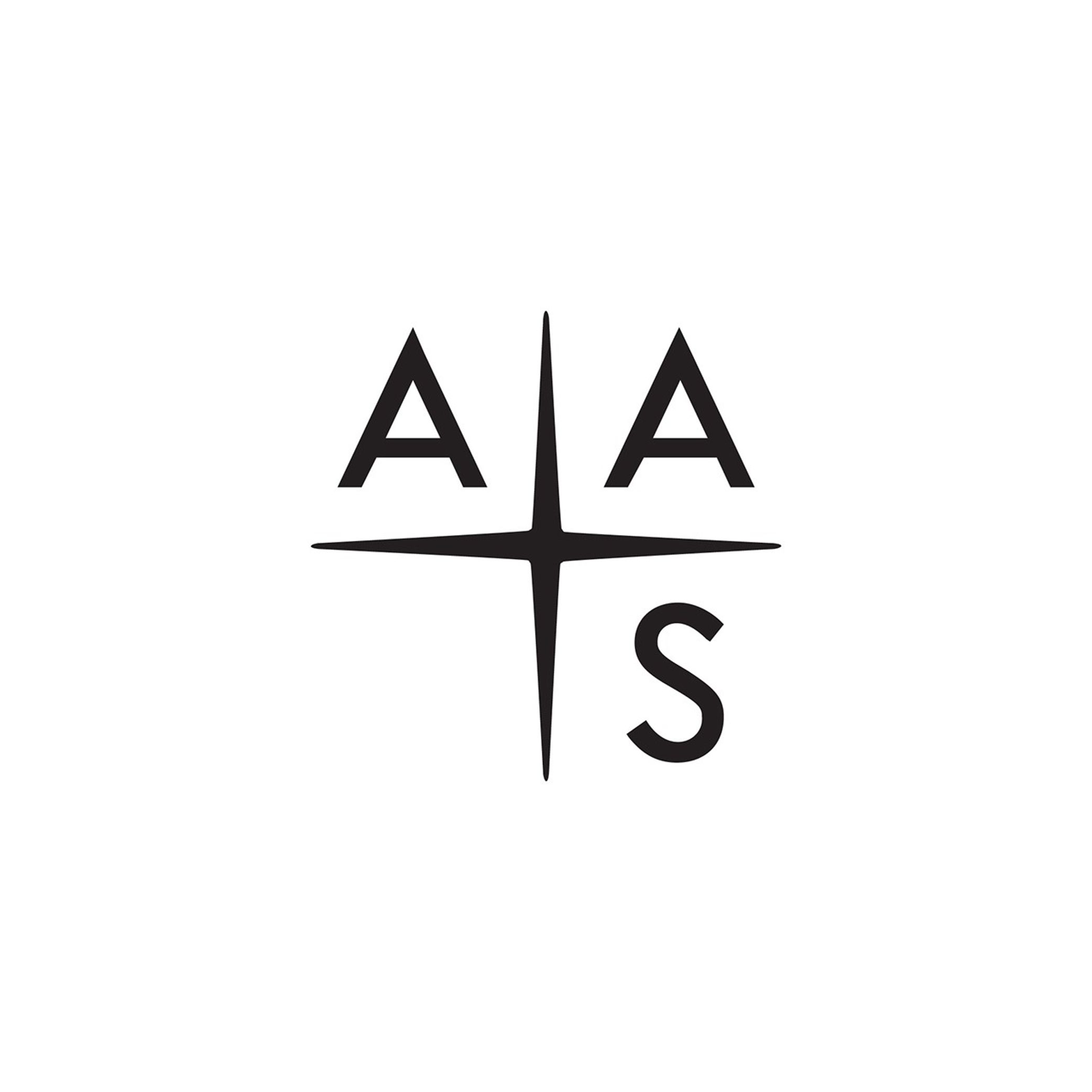 Black line art with letters on a white background
