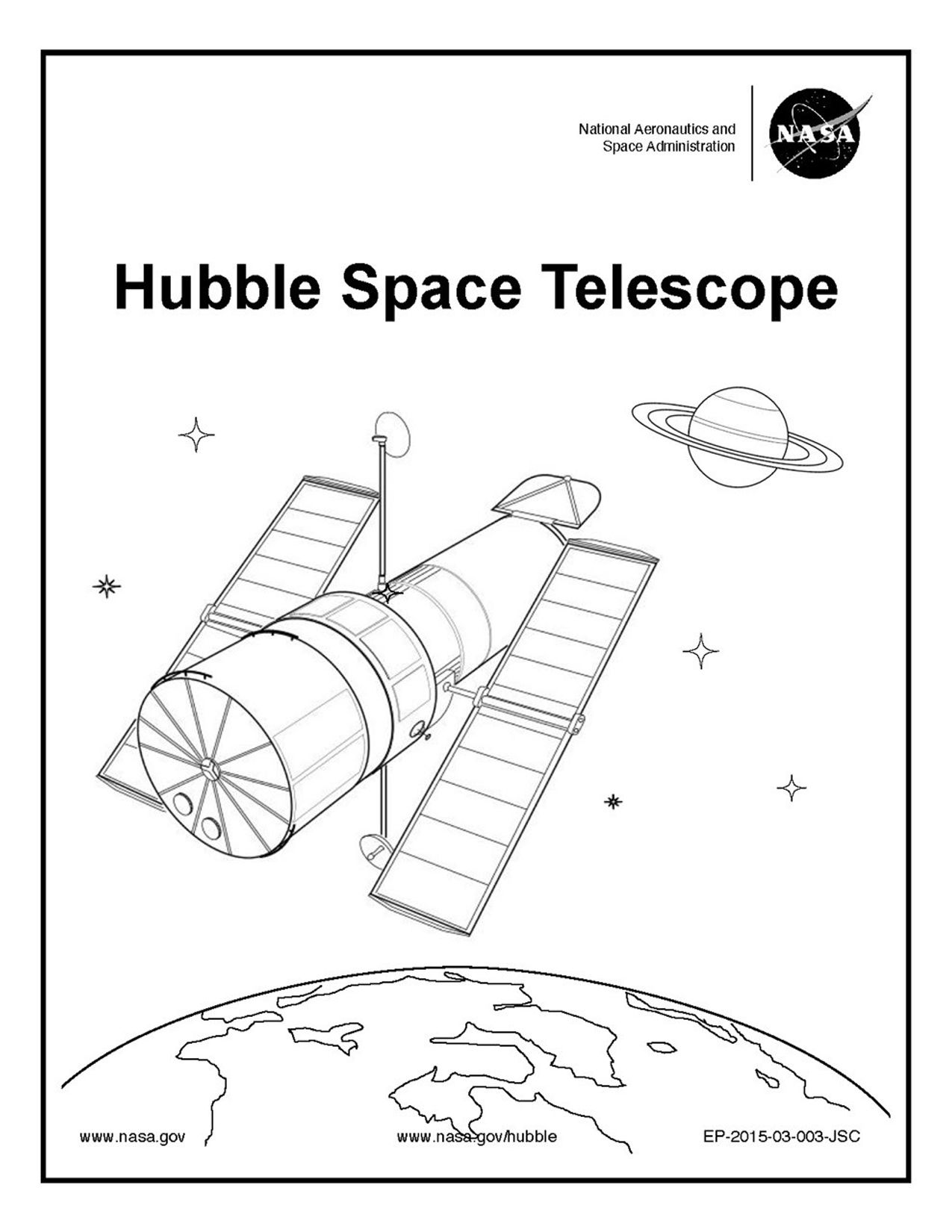 Hubble Space Telescope Activity Workbook Cover