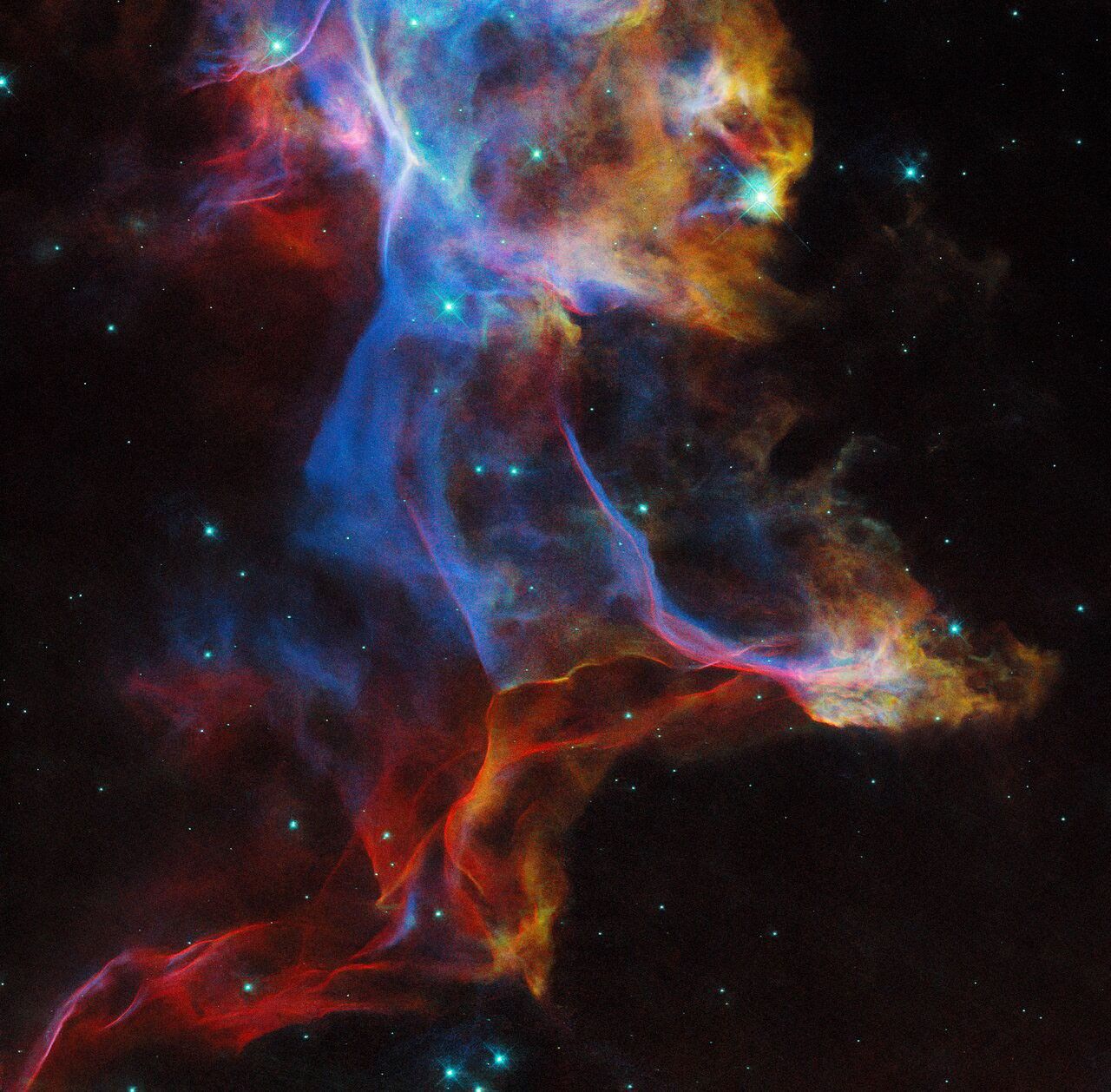 Hubble Captures New View of Colorful Veil