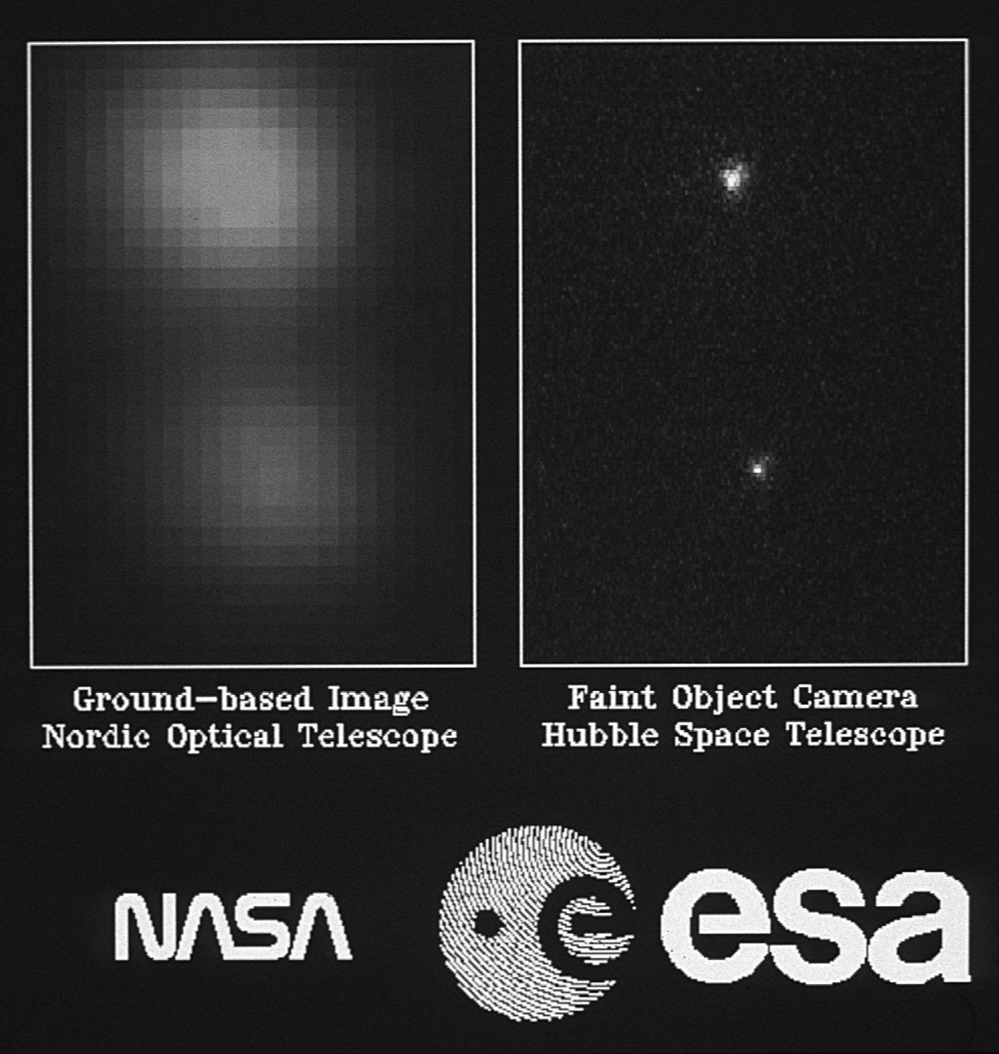ESA's Faint Object Camera First Images
