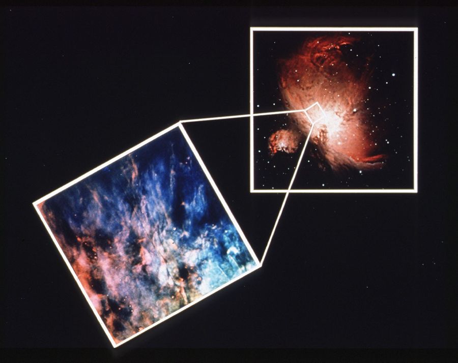 Orion Nebula: Hubble Space Telescope View Vs. Ground-Based View