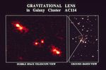Gravitational Lens in Galaxy Cluster AC 114