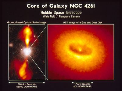 Dust Disk Fuels Black Hole in Giant Elliptical Galaxy NGC 4261