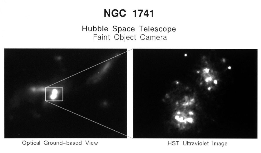 Hubble Reveals Young Starburst Activity in Colliding Galaxies