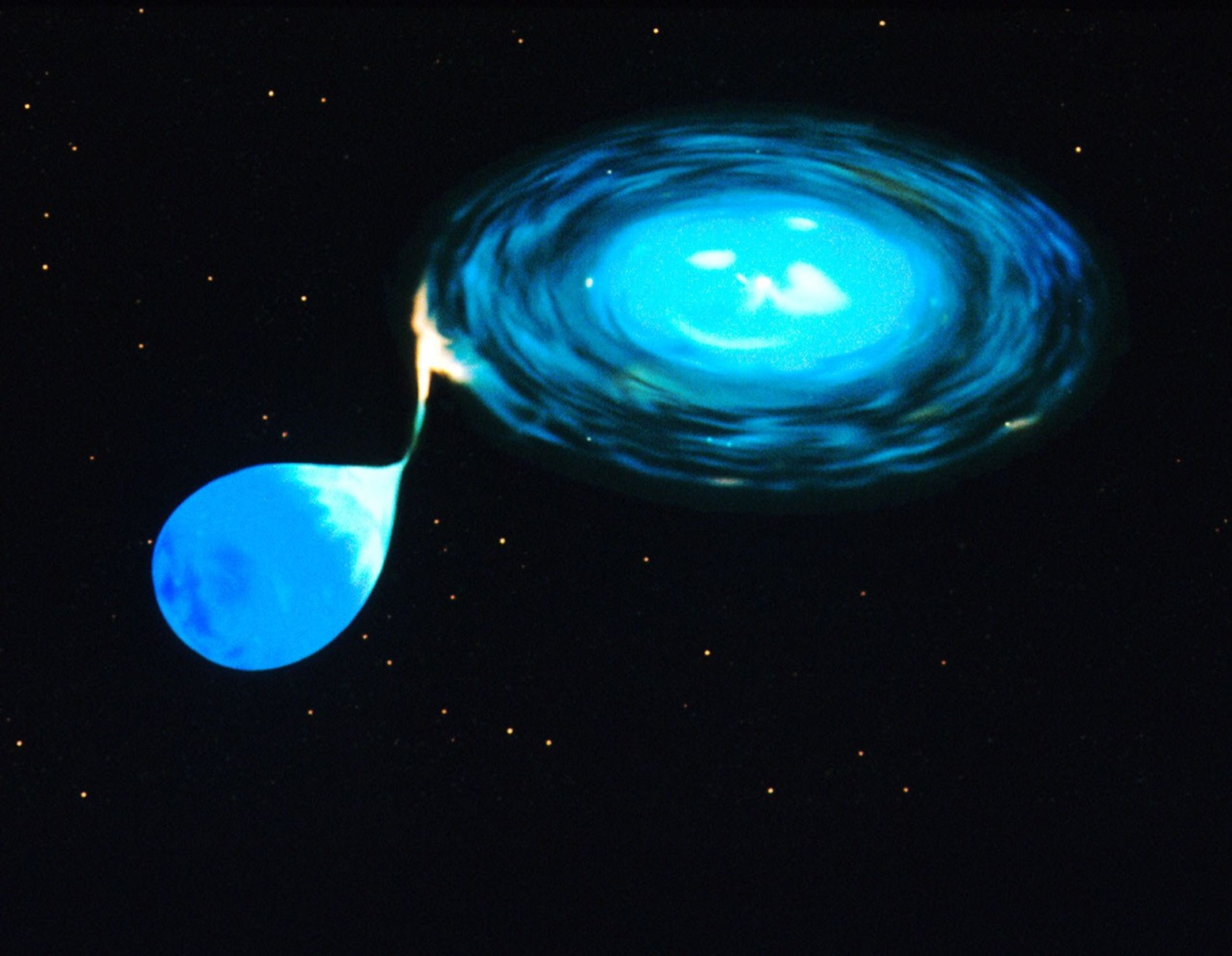 
			Schematic of an X-ray Burster Double Star - NASA Science			