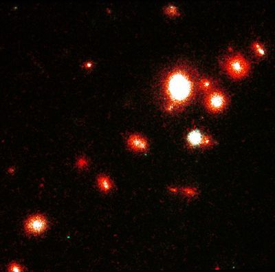 Interacting Galaxies in a Cluster
