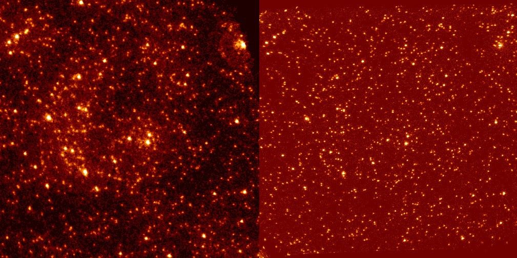 Hubble Images of Star Cluster 47 Tucanae Before and After Astronauts Fixed Hubble's Flaw