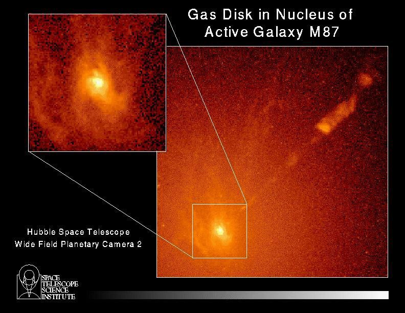 Spiral Gas Disk in Active Galaxy M87