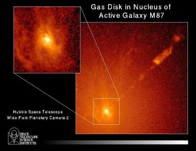 Spiral Gas Disk in Active Galaxy M87