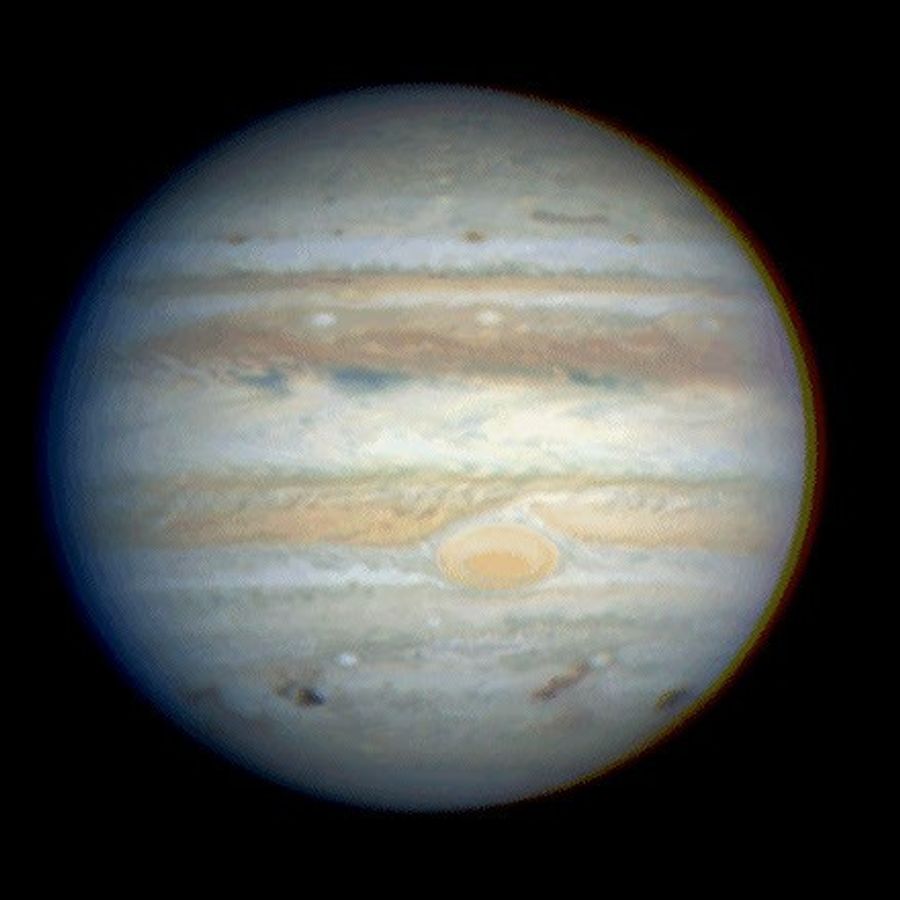 "Bruised" Jupiter as Seen on Last Day of Comet P/Shoemaker-Levy 9 Impacts