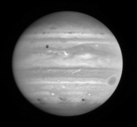 One of Comet Shoemaker-Levy's Impact Sites on Jupiter