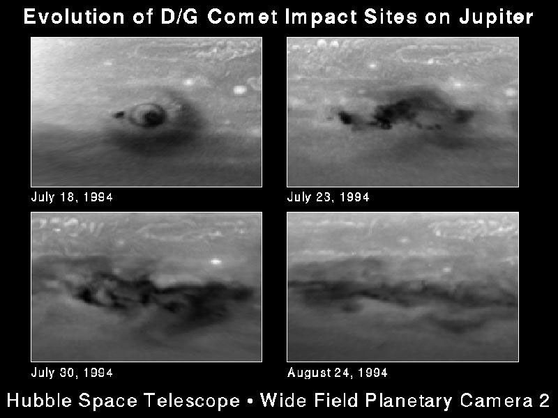 The D/G Jupiter Impact Sites from Comet P/Shoemaker-Levy 9