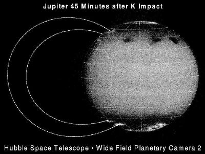 Jupiter 45 Minutes After the K Impact