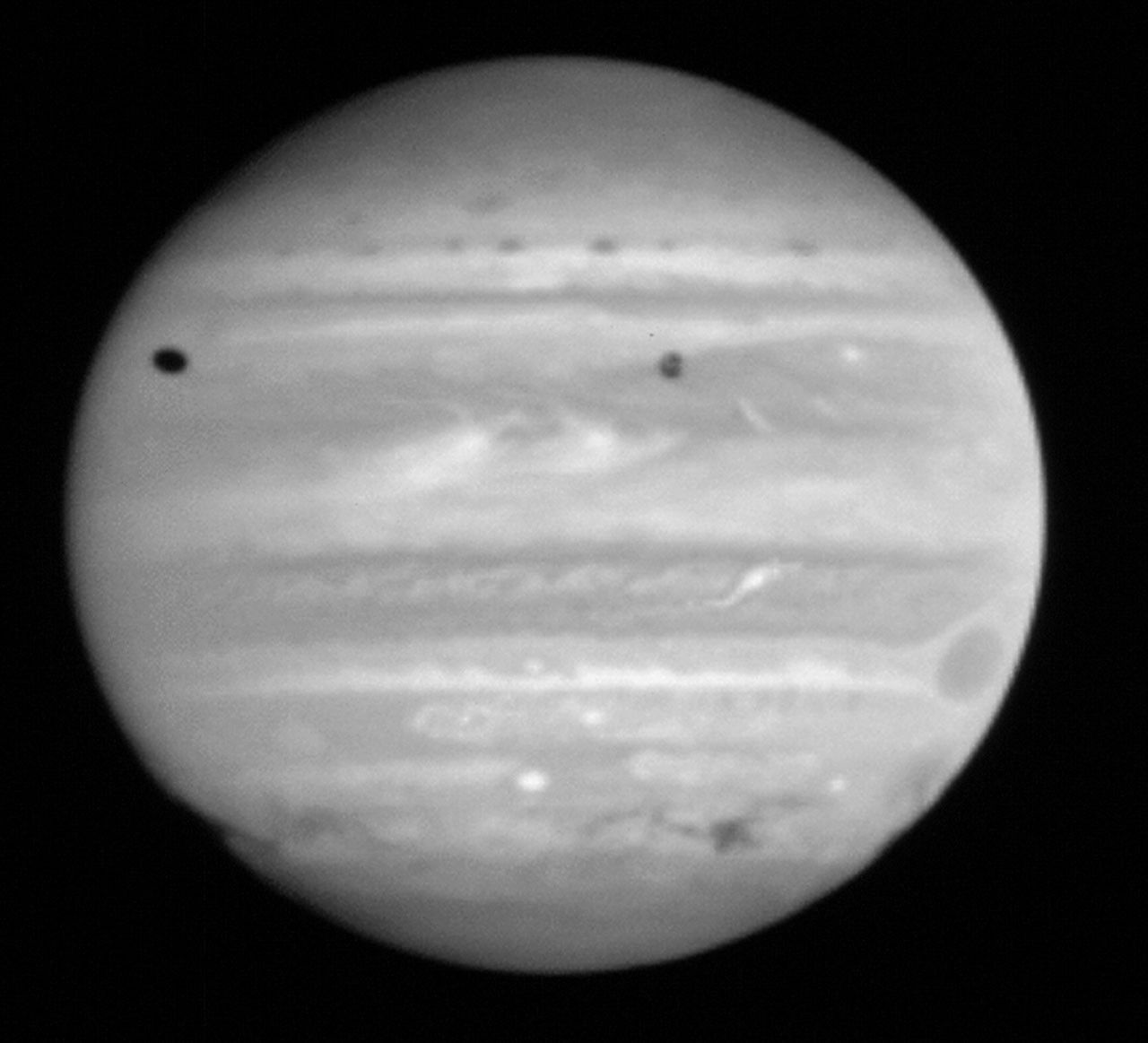 Comet Shoemaker-Levy 9 Impact Sites on Jupiter
