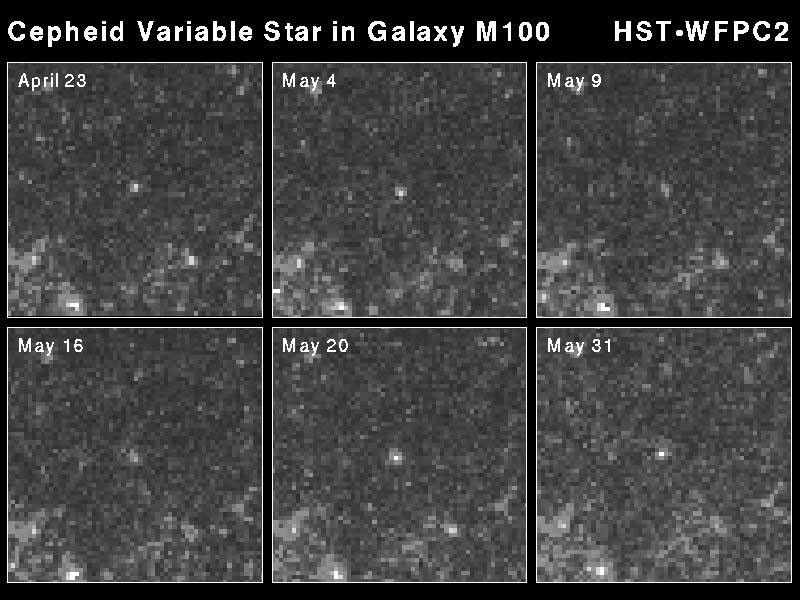 Hubble Snapshots Capture Pulsation Rate of a "Stellar Milepost"