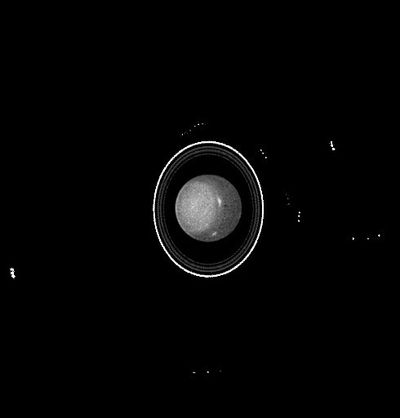 Hubble Observes the Moons and Rings of the Planet Uranus
